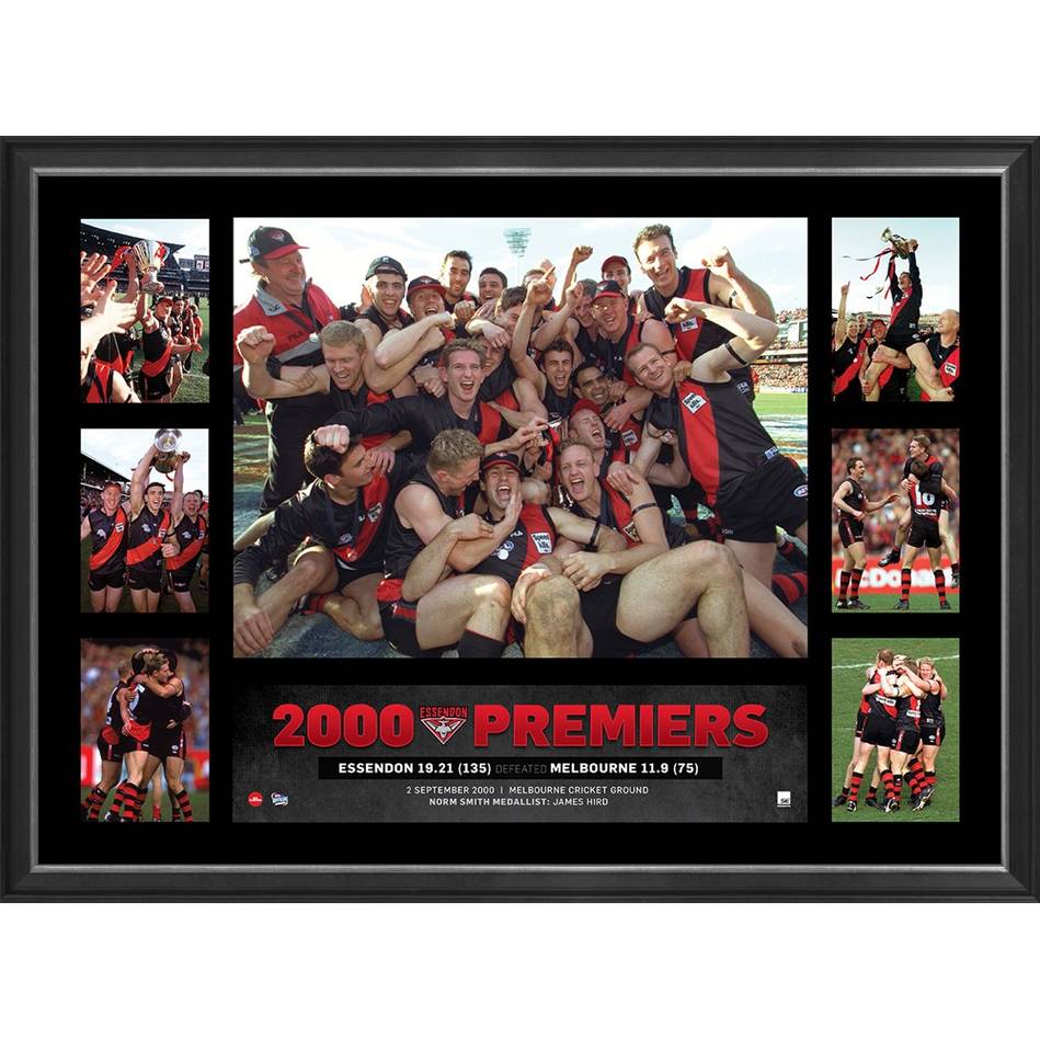 ESSENDON BOMBERS 2000 PREMIERS TRIBUTE FRAME
