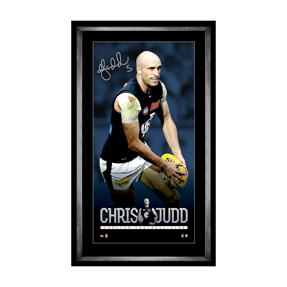 Carlton Blues – Chris Judd Signed Vertaramic