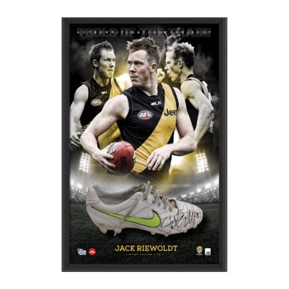 RIchmond Tigers – Jack Riewoldt Signed & Framed Match Worn B...