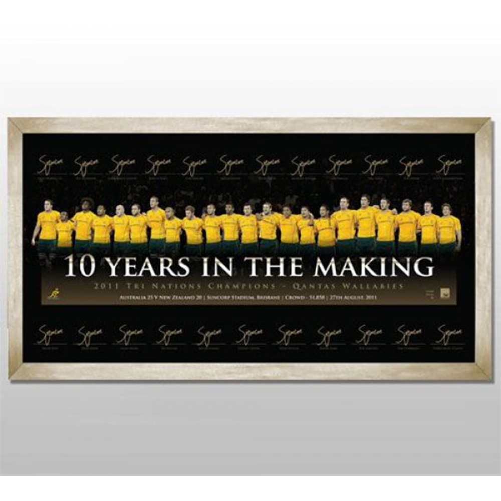 Rugby Union – Australian Wallabies 10 Years in the Making Lithog...