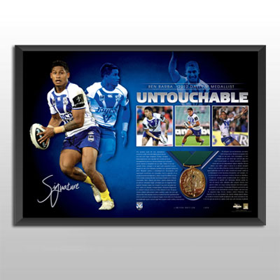 Canterbury-Bankstown Bulldogs – Ben Barba Signed 2012 Dally M Me...