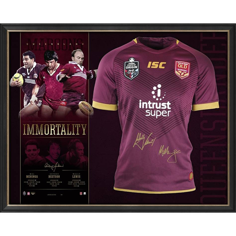 State Of Origin – Queensland Maroons Signed Framed Limited Editi...