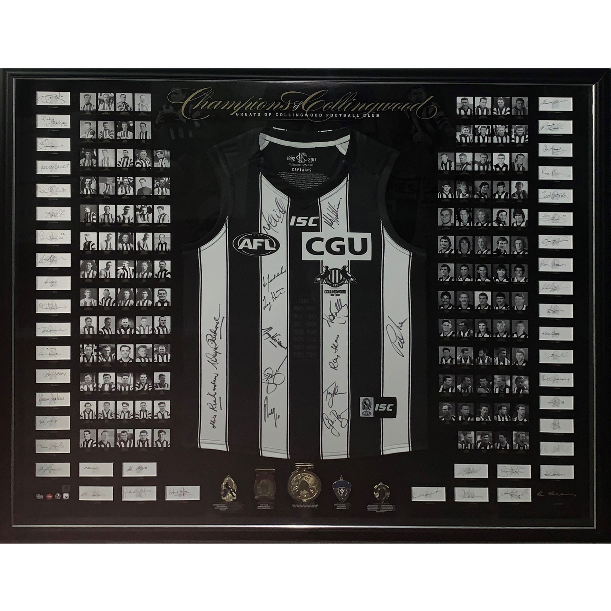 Collingwood – Champions of Collingwood Signed & Framed 125th...