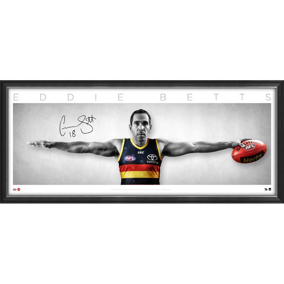 Adelaide Crows – Eddie Betts Signed & Framed Wings Print