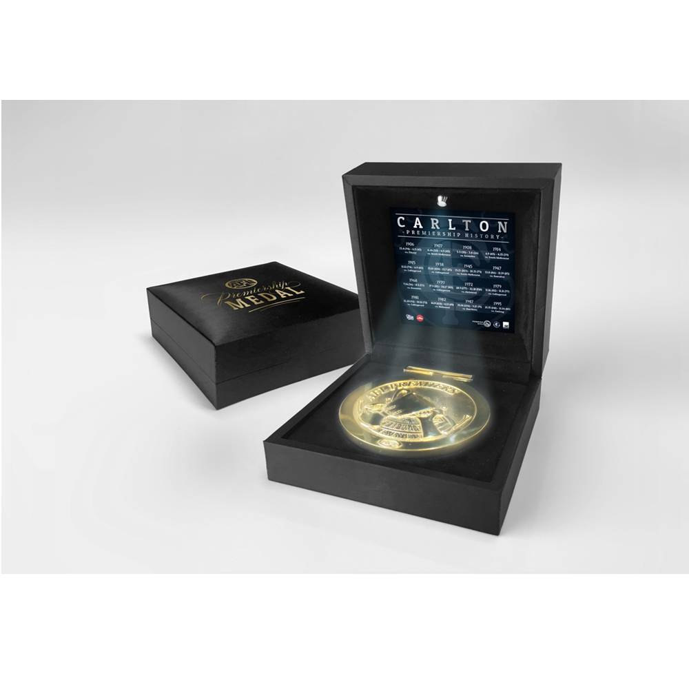 Carlton Blues – AFL Replica Premiership Medal in Custom Display ...