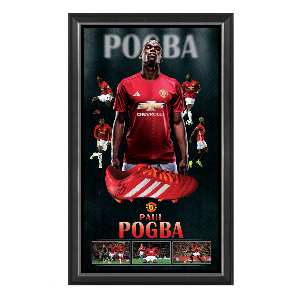 Soccer – Paul Pogba Manchester United Signed & Framed Boot