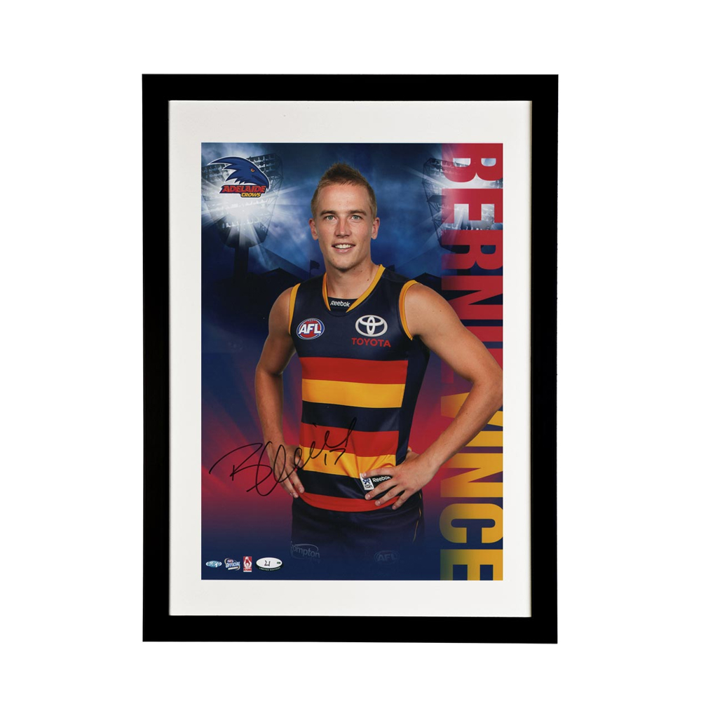 Adelaide Crows – Signed and Framed Hero Shot – Bernie Vinc...