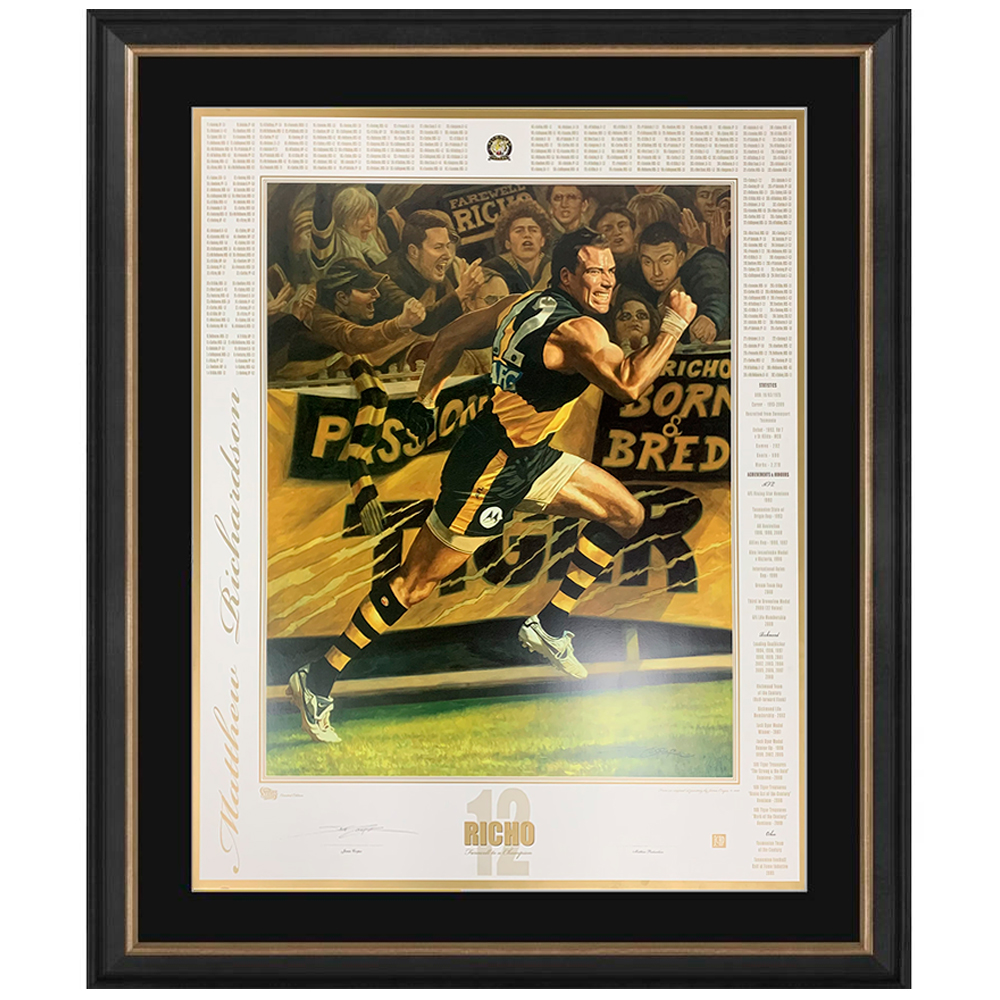 Richmond Tigers – Matthew Richardson Framed Jamie Cooper Print