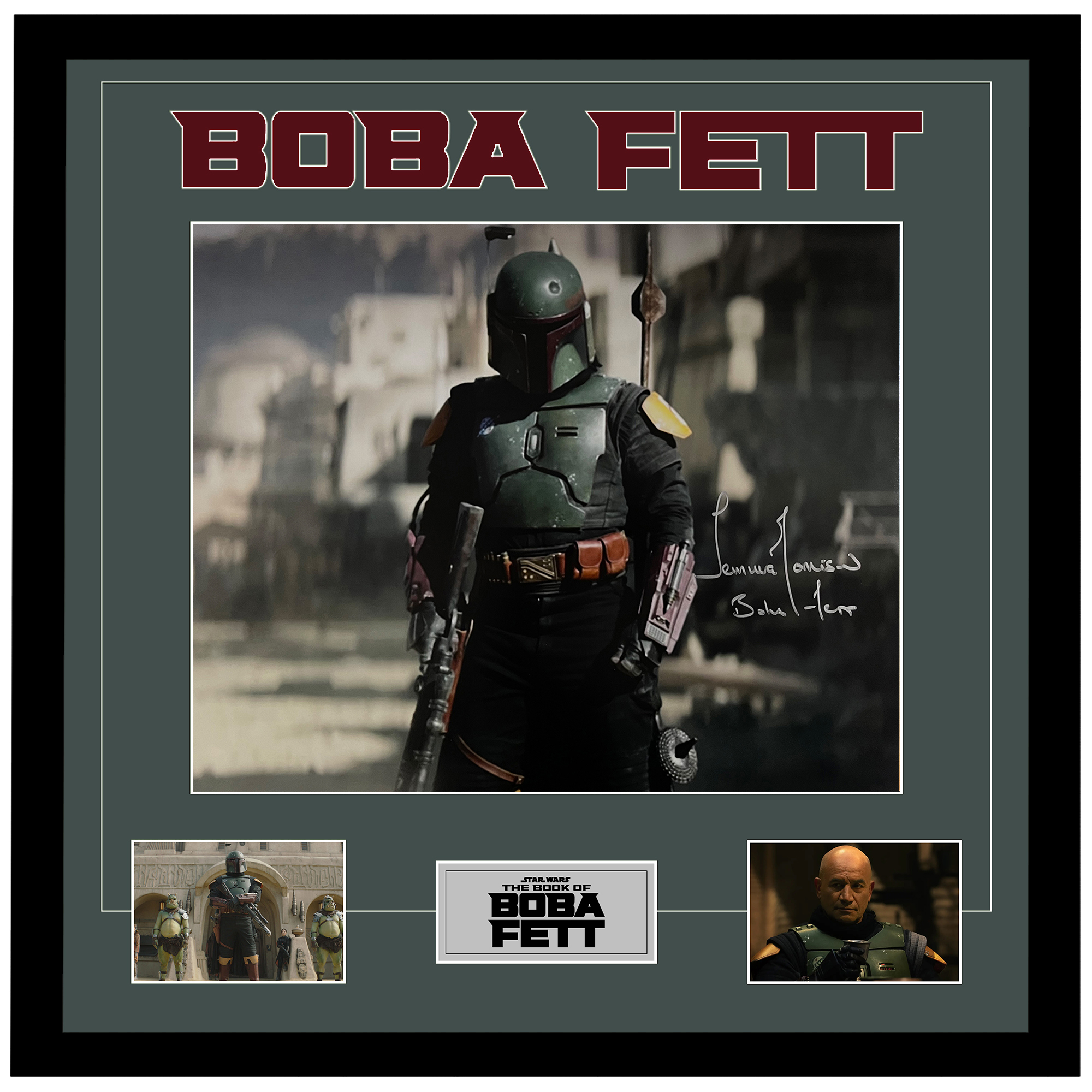 Temuera Morrison – The Book of Boba Fett Signed & Framed 16...