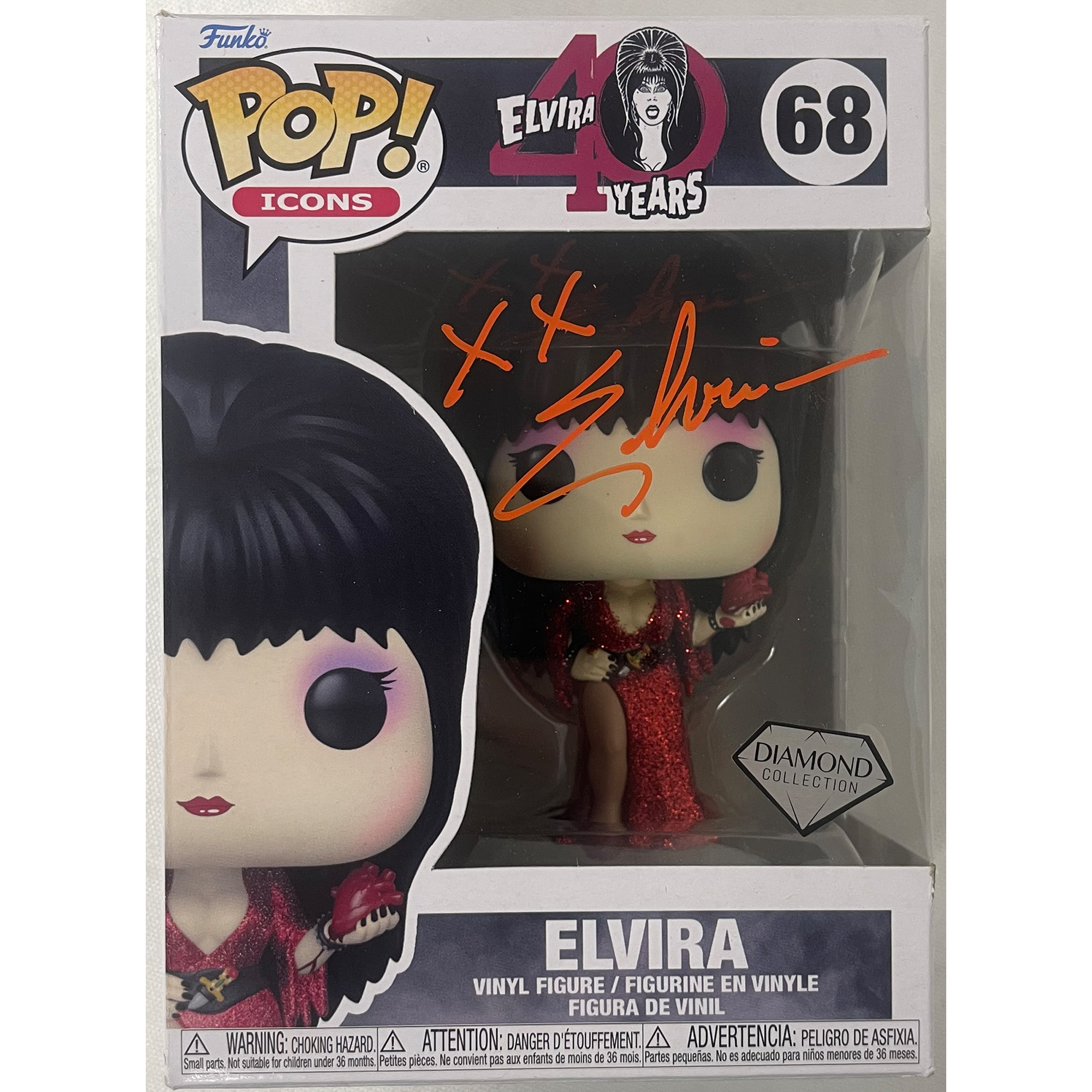 Cassandra Peterson Signed Elvira #68 Funko Pop! Vinyl (JSA COA)